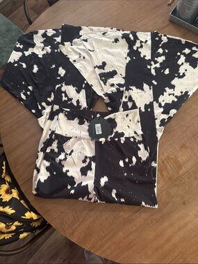 Sterling Kreek Black & White Abstract Print Maxi